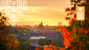 höstbild över östersund och rådhuset