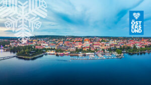 flygfoto över östersund