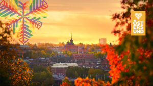 höstbild över östersund och rådhuset