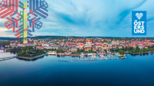 flygfoto över östersund